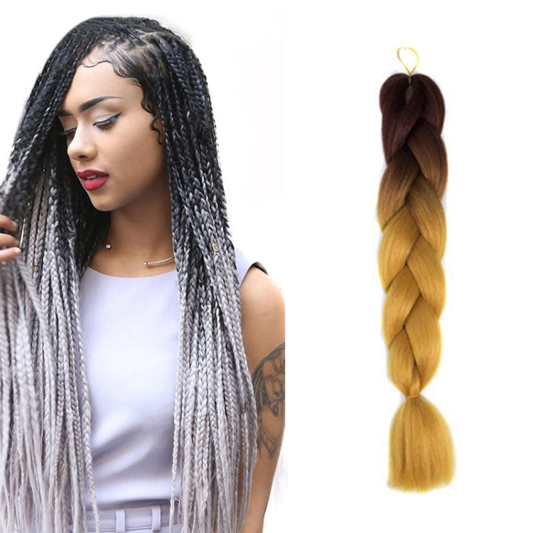 Fashion Color Gradient Individual Braid Wigs Chemical Fiber Big Braids, Length: 60cm(04 Black+Red), 04, 05, 07, 09, 10, 11, 12, 13, 14, 19, 20, 22, 23, 24, 32, 33, 34, 36, 39, 40, 41, 42, 43, 48, 52, 53, 55, 57, 58, 60