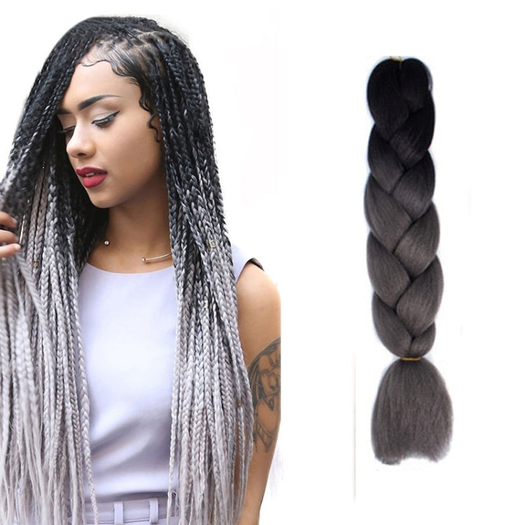 Fashion Color Gradient Individual Braid Wigs Chemical Fiber Big Braids, Length: 60cm(04 Black+Red), 04, 05, 07, 09, 10, 11, 12, 13, 14, 19, 20, 22, 23, 24, 32, 33, 34, 36, 39, 40, 41, 42, 43, 48, 52, 53, 55, 57, 58, 60