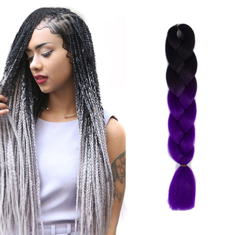 Fashion Color Gradient Individual Braid Wigs Chemical Fiber Big Braids, Length: 60cm(04 Black+Red), 04, 05, 07, 09, 10, 11, 12, 13, 14, 19, 20, 22, 23, 24, 32, 33, 34, 36, 39, 40, 41, 42, 43, 48, 52, 53, 55, 57, 58, 60
