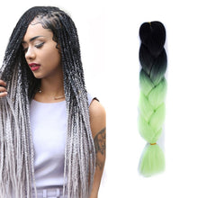 Load image into Gallery viewer, Fashion Color Gradient Individual Braid Wigs Chemical Fiber Big Braids, Length: 60cm(04 Black+Red), 04, 05, 07, 09, 10, 11, 12, 13, 14, 19, 20, 22, 23, 24, 32, 33, 34, 36, 39, 40, 41, 42, 43, 48, 52, 53, 55, 57, 58, 60