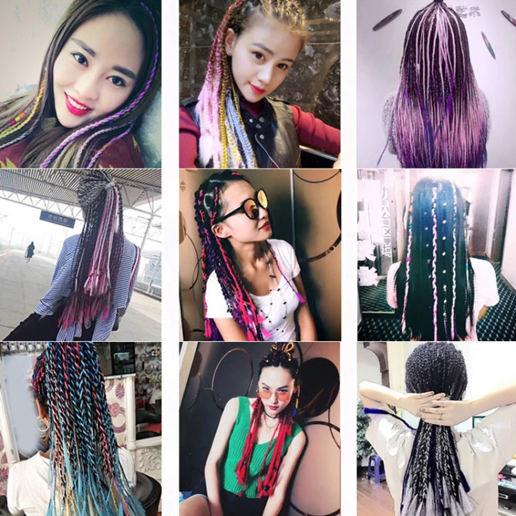 Fashion Color Gradient Individual Braid Wigs Chemical Fiber Big Braids, Length: 60cm(04 Black+Red), 04, 05, 07, 09, 10, 11, 12, 13, 14, 19, 20, 22, 23, 24, 32, 33, 34, 36, 39, 40, 41, 42, 43, 48, 52, 53, 55, 57, 58, 60