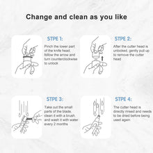 Load image into Gallery viewer, Original Xiaomi Youpin ShowSee DC 1.5V 2W Portable Waterproof Safe Electric Nose Hair Trimmer Shave Blade, C1-BK