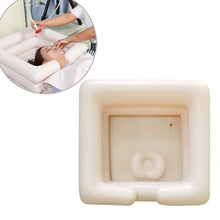Load image into Gallery viewer, PVC Portable Square Inflatable Wash Basin Home Care Shampoo Trough, Inflatable Wash Basin