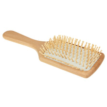 Load image into Gallery viewer, Natural Wooden Massage Hair Comb with Rubber Base &amp; Wooden Brush, Size: Large, Large(White), Large(Black)