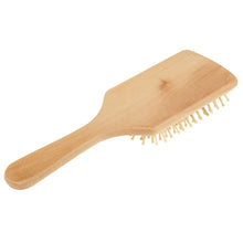 Load image into Gallery viewer, Natural Wooden Massage Hair Comb with Rubber Base &amp; Wooden Brush, Size: Large, Large(White), Large(Black)
