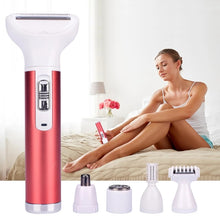 Load image into Gallery viewer, XD-3011 5 in 1 Multifunction Shaver Nose Trimmer Eyebrow Shaver Kit for Ladies