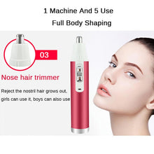 Load image into Gallery viewer, XD-3011 5 in 1 Multifunction Shaver Nose Trimmer Eyebrow Shaver Kit for Ladies