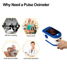 Load image into Gallery viewer, Precision Finger Pulse Oximeter Blood Oxygen Monitor