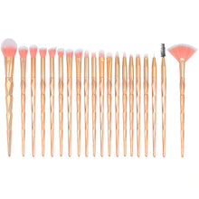 Load image into Gallery viewer, 20 in 1 Diamond Handle Eye Brush Multi-functional Makeup Brush, Pink+Blue Handle and Purple Brush, HCB9120A, HCB9120B, HCB9120C, HCB9120D, HCB9120E, HCB9120F, HCB9120G