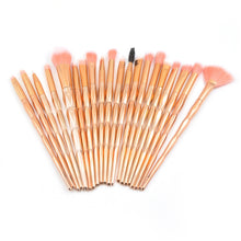 Load image into Gallery viewer, 20 in 1 Diamond Handle Eye Brush Multi-functional Makeup Brush, Pink+Blue Handle and Purple Brush, HCB9120A, HCB9120B, HCB9120C, HCB9120D, HCB9120E, HCB9120F, HCB9120G