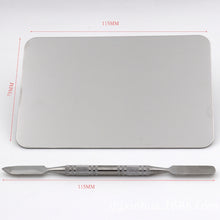 Load image into Gallery viewer, S Size Make-up Square Stainless Steel Palette, 115*75mm