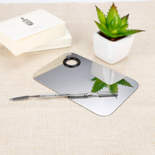 Load image into Gallery viewer, L Size Make-up Square Stainless Steel Palette, 150*100mm