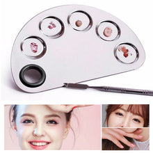 Load image into Gallery viewer, Make-up Semicircle Stainless Steel Palette 156x100mm, 156*100mm