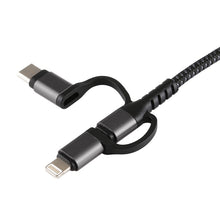 Load image into Gallery viewer, 3 in 1 Micro USB + USB-C / Type-C + 8 Pin to HDMI HDTV Cable