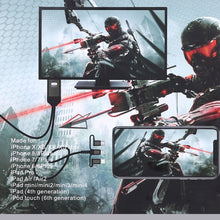 Load image into Gallery viewer, 3 in 1 Micro USB + USB-C / Type-C + 8 Pin to HDMI HDTV Cable