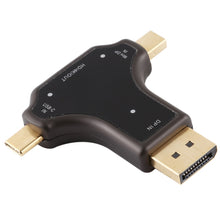 Load image into Gallery viewer, D63A DisplayPort + Mini DP + UCB-C / Type-C Male to HDMI Female 3 in 1 Adapter, D63A