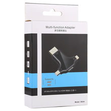 Load image into Gallery viewer, D63A DisplayPort + Mini DP + UCB-C / Type-C Male to HDMI Female 3 in 1 Adapter, D63A