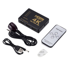 Load image into Gallery viewer, ZMT-968885 HDMI Switch 5 into 1 out 4K*2K HD Video Switch with Remote Control, 5 into 1 out