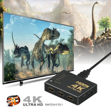 Load image into Gallery viewer, ZMT-968885 HDMI Switch 5 into 1 out 4K*2K HD Video Switch with Remote Control, 5 into 1 out