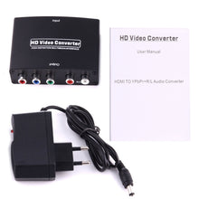 Load image into Gallery viewer, 1080P HD HDMI to YPbPr Video and R/L Audio Adapter Converter, HDMI to YPbPr+R/L