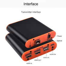 Load image into Gallery viewer, OPT882-KVM HDMI Extender (Receiver &amp; Sender) Fiber Optic Extender with USB Port and KVM Function, Transmission Distance: 20KM, OPT882-KVM