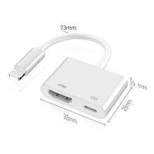 Load image into Gallery viewer, 8 Pin to HDMI HDTV Projector Video Adapter Cable for iPhone