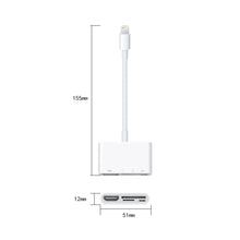 Load image into Gallery viewer, NK-103C 4 In 1 8 Pin to HDMI Multi-function Mobile Phone Converter Adapter