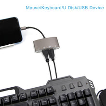 Load image into Gallery viewer, 1040KEY 8 Pin to USB + Type-C / USB-C + OTG Multi-function Converter Adapter