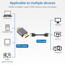 Load image into Gallery viewer, Gold-plated Head Male to Male HDMI Adapter(Black), HDMI Male to HDMI Male Grey, HDMI Male to HDMI Male Black