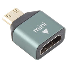 Load image into Gallery viewer, Mini HDMI Male to HDMI Female Gold-plated Head Adapter, Mini HDMI Male to HDMI Female