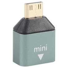Load image into Gallery viewer, Mini HDMI Male to HDMI Female Gold-plated Head Adapter, Mini HDMI Male to HDMI Female