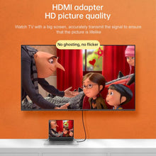 Load image into Gallery viewer, Mini HDMI Male to HDMI Female Gold-plated Head Adapter, Mini HDMI Male to HDMI Female