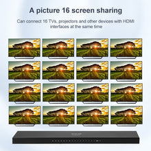 Load image into Gallery viewer, Measy SPH116 1 to 16 4K HDMI 1080P Switch Simultaneous Display Splitter, 1 to 16, AU Plug, 1 to 16, EU Plug, 1 to 16, UK Plug, 1 to 16, US Plug