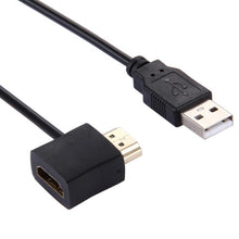 Load image into Gallery viewer, 50cm HDMI Female + HDMI Male to USB 2.0 Male Connector Adapter Cable, HDMI Female + Male
