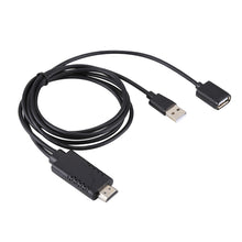 Load image into Gallery viewer, 1080P USB 2.0 Male + USB 2.0 Female to HDMI HDTV AV Adapter Cable for iPhone / iPad, Android Smartphones
