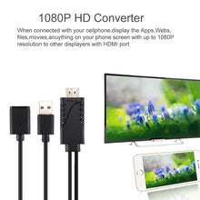 Load image into Gallery viewer, 1080P USB 2.0 Male + USB 2.0 Female to HDMI HDTV AV Adapter Cable for iPhone / iPad, Android Smartphones