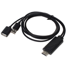 Load image into Gallery viewer, USB Male + USB 2.0 Female to HDMI Phone to HDTV Adapter Cable