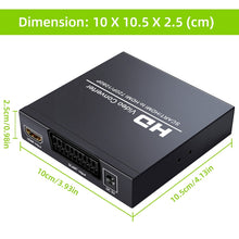 Load image into Gallery viewer, NEWKENG NK-8S SCART + HDMI to HDMI 720P / 1080P HD Video Converter Adapter Scaler Box, NK-8S SCART + HDMI to HDMI