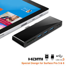 Load image into Gallery viewer, ROCKETEK SK-S5H 3 x USB 3.0 + HDMI + SD / TF Memory Card Reader HUB 4K HDMI Adapter, SK-S5H