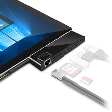 Load image into Gallery viewer, ROCKETEK SK-SH3L RJ45 + 2 x USB 3.0 + HDMI + SD / TF Memory Card Reader HUB 4K HDMI Adapter, SK-SH3L