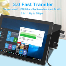 Load image into Gallery viewer, ROCKETEK SK-SH3L RJ45 + 2 x USB 3.0 + HDMI + SD / TF Memory Card Reader HUB 4K HDMI Adapter, SK-SH3L