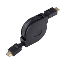Load image into Gallery viewer, 1m HDMI Male to HDMI Male Retractable Video Audio Connector Adapter Cable with Mini HDMI &amp; Micro HDMI Adapters for HDTV Monitor &amp; Projector &amp; PC &amp; Cameras &amp; Tablets &amp; Smartphones