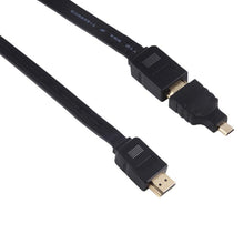 Load image into Gallery viewer, 1m HDMI Male to HDMI Male Retractable Video Audio Connector Adapter Cable with Mini HDMI &amp; Micro HDMI Adapters for HDTV Monitor &amp; Projector &amp; PC &amp; Cameras &amp; Tablets &amp; Smartphones
