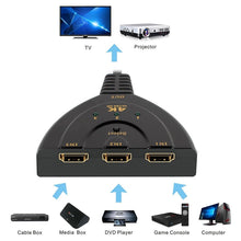 Load image into Gallery viewer, 3 in 1 HDMI Input  4K x 2K HDTV Pigtail Switch Adapter HDMI Splitter, 1 in 3