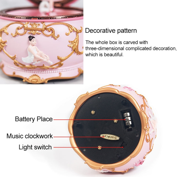 Ballet Girl Rotating Dancing Music Box Creative Birthday Gift, Music: Spirited Away