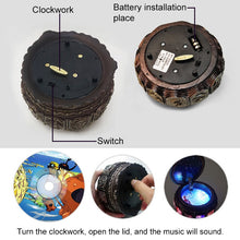 Load image into Gallery viewer, Constellation Luminous Resin Music Box Creative Birthday Gift (Taurus)
