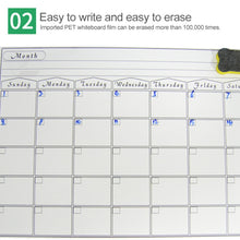 Load image into Gallery viewer, Magnetic Monthly Planner Refrigerator Magnet PET Magnetic Soft Whiteboard, Size: 29.7cm x 42cm, Monthly Plan