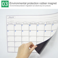 Load image into Gallery viewer, Magnetic Monthly Planner Refrigerator Magnet PET Magnetic Soft Whiteboard, Size: 29.7cm x 42cm, Monthly Plan
