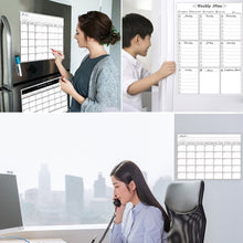 Load image into Gallery viewer, Magnetic Monthly Planner Refrigerator Magnet PET Magnetic Soft Whiteboard, Size: 29.7cm x 42cm, Monthly Plan