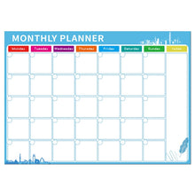Load image into Gallery viewer, Magnetic Monthly Planner Refrigerator Magnet PET Magnetic Soft Whiteboard, Size: 29.7cm x 42cm, Monthly Plan